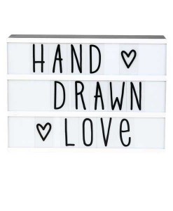Lightbox Letter Set Hand drawn auf mina-lola.com A little lovely company