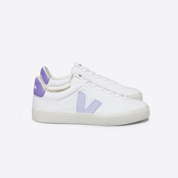 Sneaker CAMPO Canvas White Swan Lavendel Veja Sneaker CAMPO Canvas White Swan Lavendel Veja